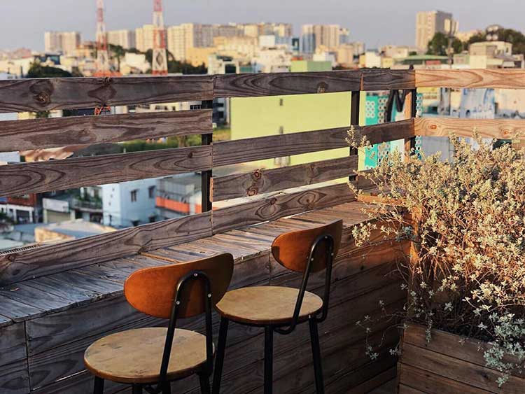 cà phê, những quán cafe rooftop cực mê tại sài gòn