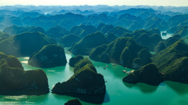 Seeing Ha Long Bay from the sky