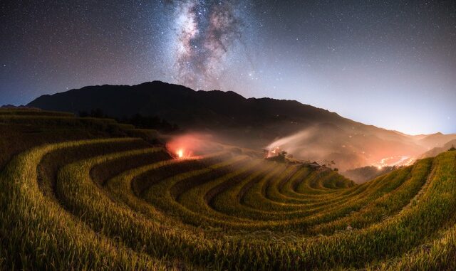 Marvel at the beautiful movie-like galaxy in Mu Cang Chai