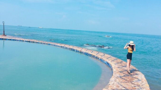 Locating the coordinates of the swimming pool in Vung Tau is beautiful
