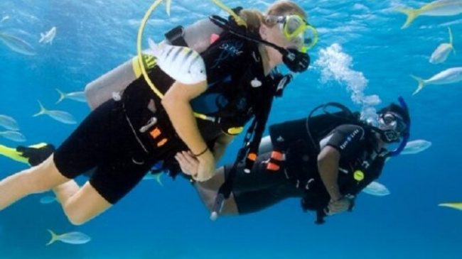 Experience scuba diving in Nha Trang to watch the ocean sparkling magic