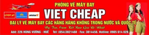 7 phòng vé máy bay uy tín nhất huế