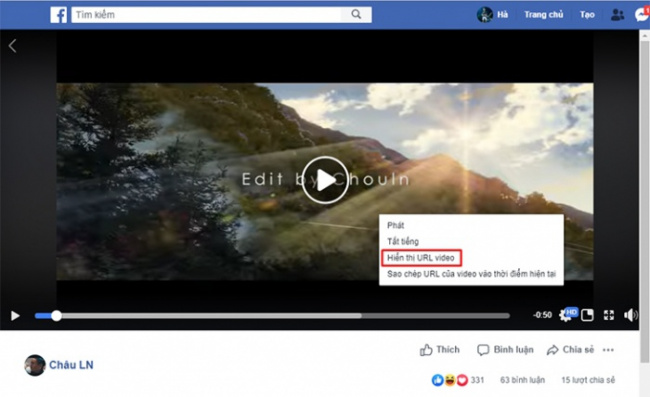 Tải video trên Facebook không cần sử dụng phầm mềm, trang web thứ 3