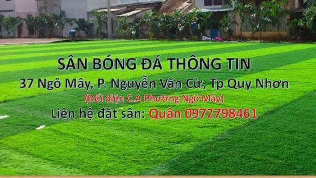 3 Sân bóng đá nhân tạo chất lượng nhất tại Quy Nhơn, Bình Định