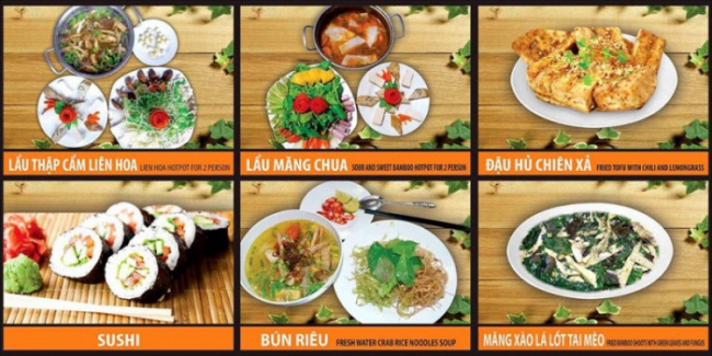 8 Nhà hàng, quán ăn chay ngon nhất tại Vũng Tàu.
