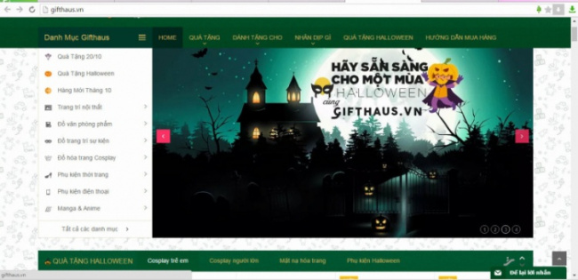 8 trang web bán phụ kiện halloween độc đáo nhất tại việt nam