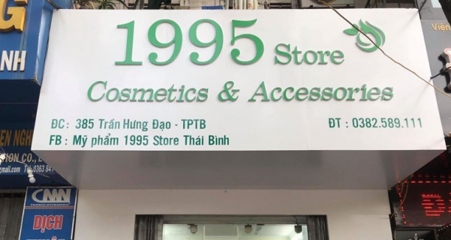 7 shop mỹ phẩm uy tín nhất thái bình