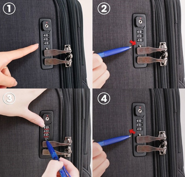 Mẹo những cách mở khóa vali khi bị kẹt hoặc quên mật khẩu