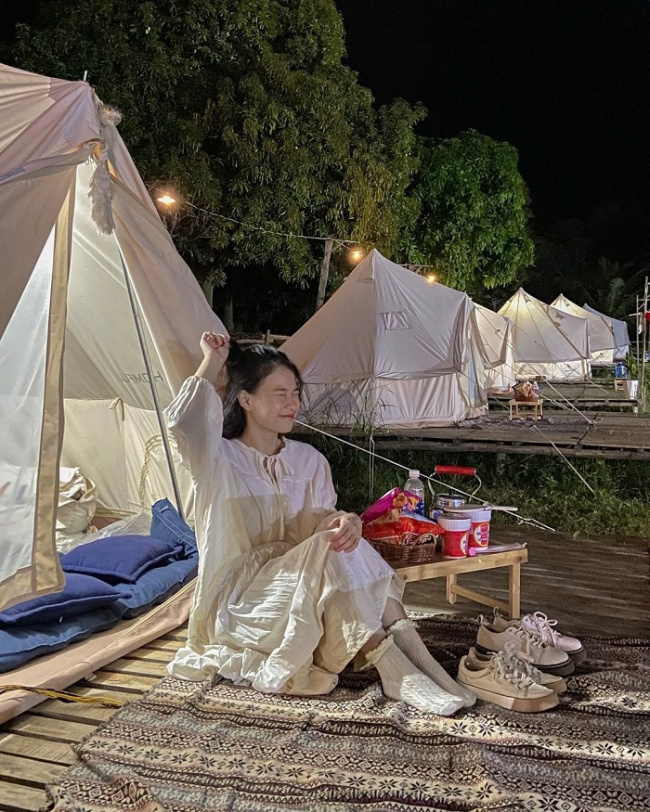 camping location, famous tay ninh tourist destination, ma lu quan campsite, ma lu quan tay ninh campsite, freely camping, virtual living