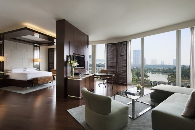 review chi tiết khách sạn marriott hà nội sang chảnh