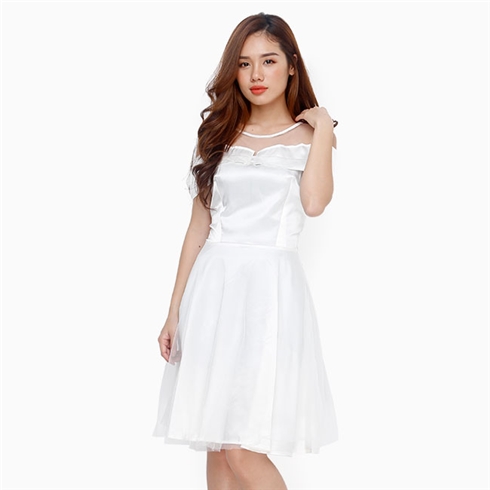 Mua Đầm suông tay lỡ màu trắng đai rời chất thô đũi mềm mát thời trang  phong cách Hàn Quốc  L tại Gia đình fashion shop  Tiki
