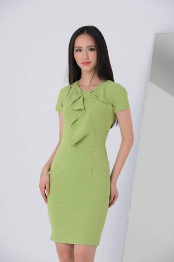 váy đầm đẹp nhất hcm, 10 mẫu đầm suông màu xanh cốm thiết kế mới nhất 2021