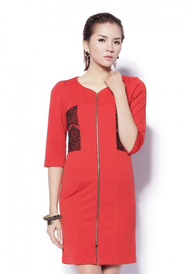 Đầm suông Ngọc Trinh kiểu vest thiết kế đơn giản trẻ trung - DN257