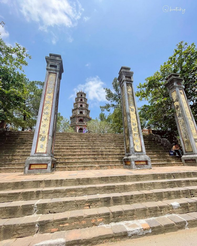 điểm đến huế, lịch sử và kiến trúc đặc biệt của chùa thiên mụ