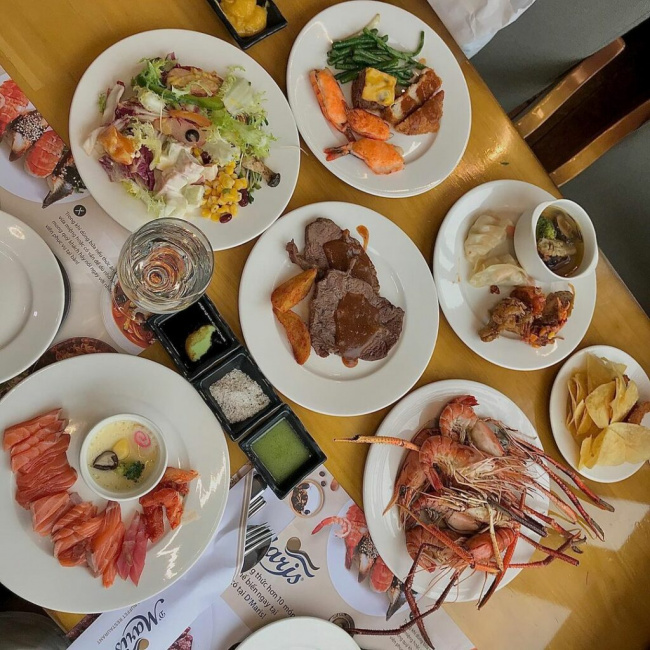 ăn chơi sài gòn, set kèo đến nhà hàng d’maris thưởng thức buffet hải sản cao cấp ngon – độc – lạ