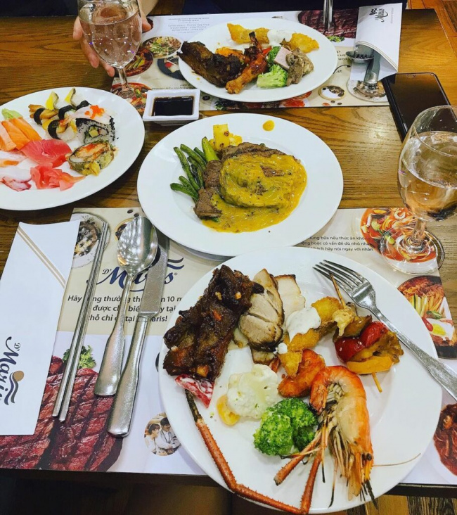 ăn chơi sài gòn, set kèo đến nhà hàng d’maris thưởng thức buffet hải sản cao cấp ngon – độc – lạ