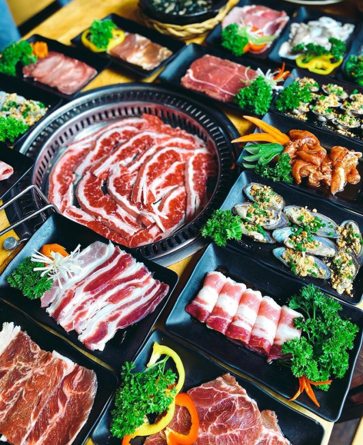 ăn chơi sài gòn, đến taka bbq no nê với buffet lẩu nướng chuẩn hàn quốc