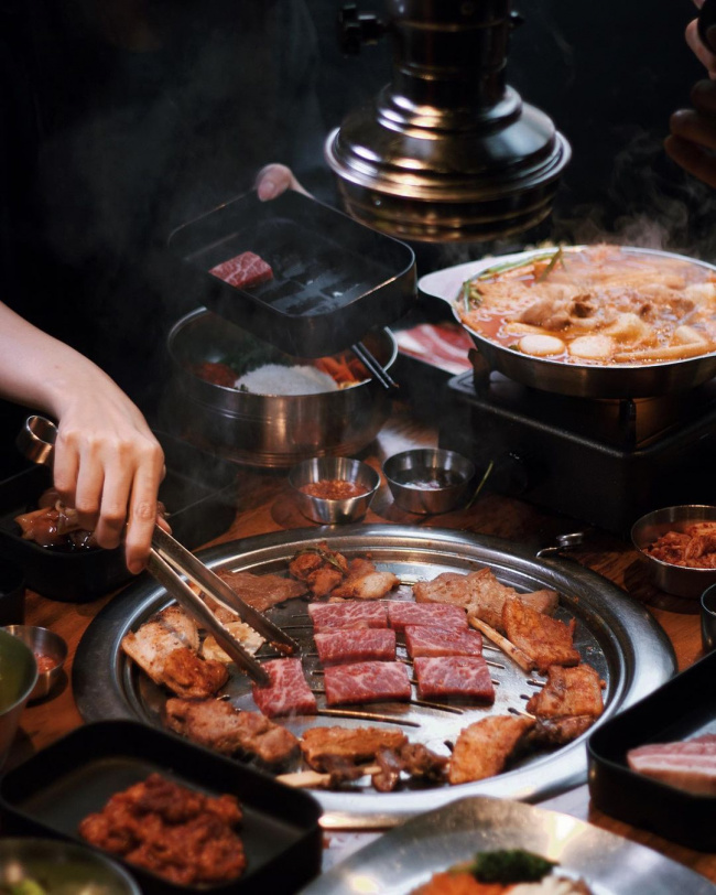 ăn chơi sài gòn, review meat & meet bbq – buffet lẩu nướng hàn quốc giá phải chăng