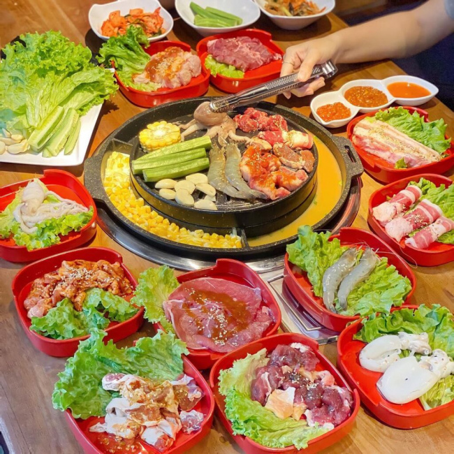 ăn chơi sài gòn, buffet korean grill – buzza bbq nhà hàng lẩu nướng hàn quốc nổi tiếng sài gòn