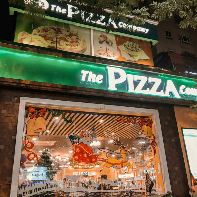ăn chơi hà nội, the pizza company cầu giấy không gian đẹp, giá rẻ, cực hút khách