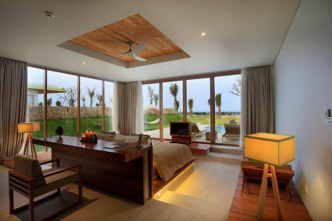 lưu trú ở bình định, review flc quy nhơn villa 4 phòng ngủ tầm nhìn hướng biển, bồn tắm cao cấp