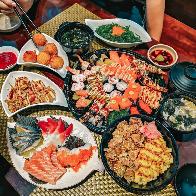 địa chỉ ăn uống hà nội, top 9 địa chỉ ăn buffet sushi hà nội chuẩn vị nhật bản