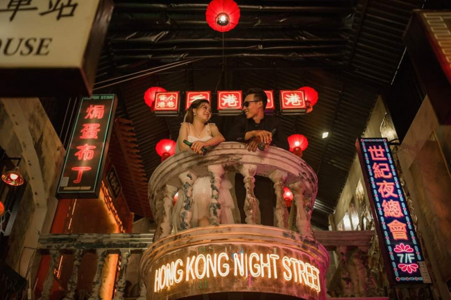 ăn chơi nha trang, chill hết sảy giữa nhịp sôi động tại hẻm phố hongkong nha trang