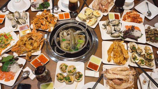 ăn chơi hà nội, review chân thực buffet hải sản chef dzung ăn là ghiền