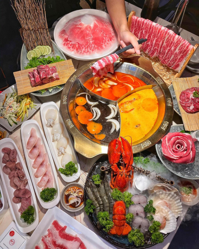 ẩm thực hà nội, địa chỉ ăn uống hà nội, review lẩu hotpot story hà nội: menu + giá buffet lẩu 2022