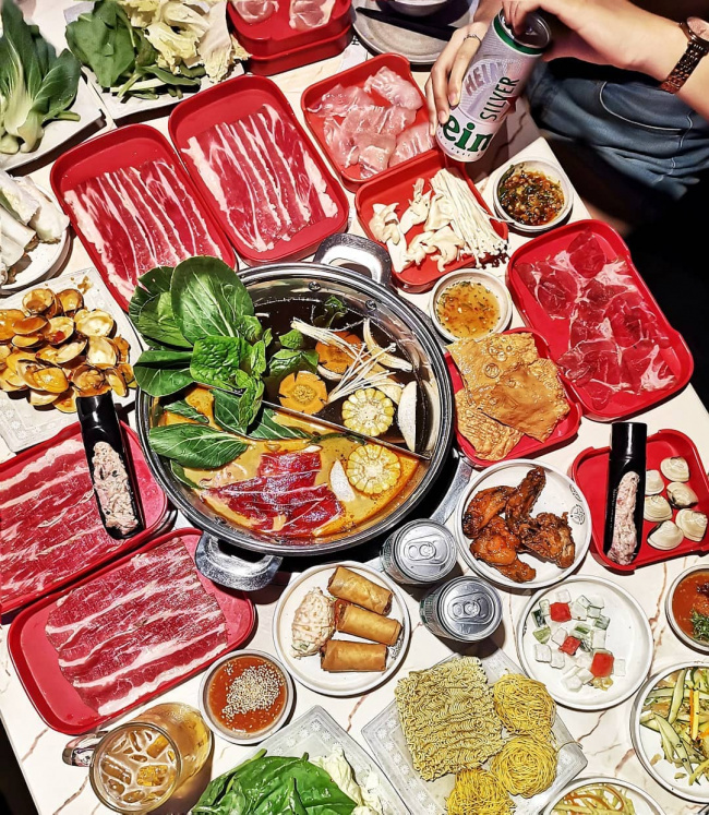 ẩm thực hà nội, địa chỉ ăn uống hà nội, review lẩu hotpot story hà nội: menu + giá buffet lẩu 2022