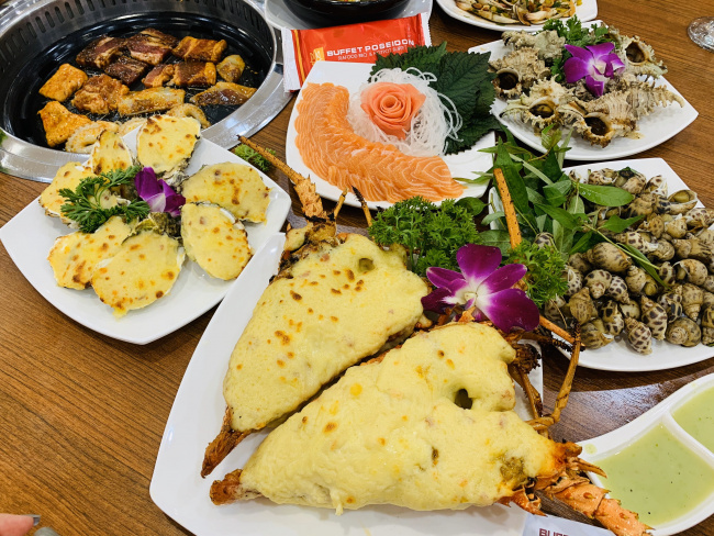 ăn chơi hà nội, poseidon lê trọng tấn: nhà hàng buffet hải sản ngon, rẻ, chất lượng