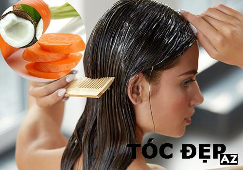 Ngăn ngừa rụng tóc với dầu xả cà rốt và nước cốt dừa
