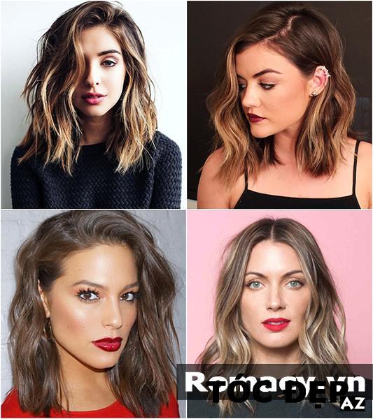 kiểu tóc, 21 kiểu tóc ngang vai cho khuôn mặt dài phù hợp nhất năm 2018