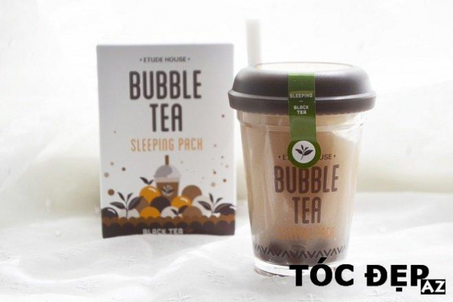 blog, [review] mặt nạ ngủ etude house bubble tea review vị trà xanh, dâu, trà đen