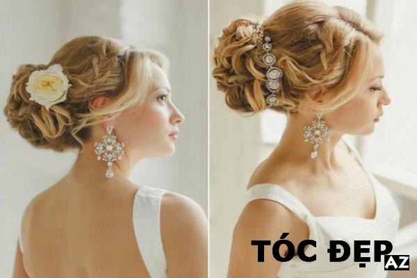 kiểu tóc, [review] các kiểu tóc tết cô dâu đẹp giúp nàng lộng lẫy trong ngày cưới