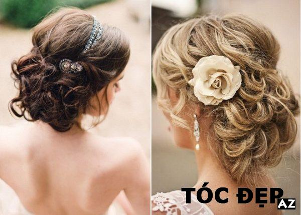 kiểu tóc, [review] bới tóc cô dâu đẹp – 8 kiểu tóc phù hợp với từng phong cách váy cưới