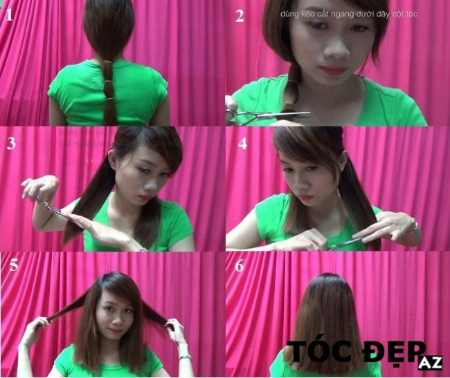 kiểu tóc, [review] 8 cách tự cắt tóc ngang lưng đơn giản, dễ làm không cần khéo tay