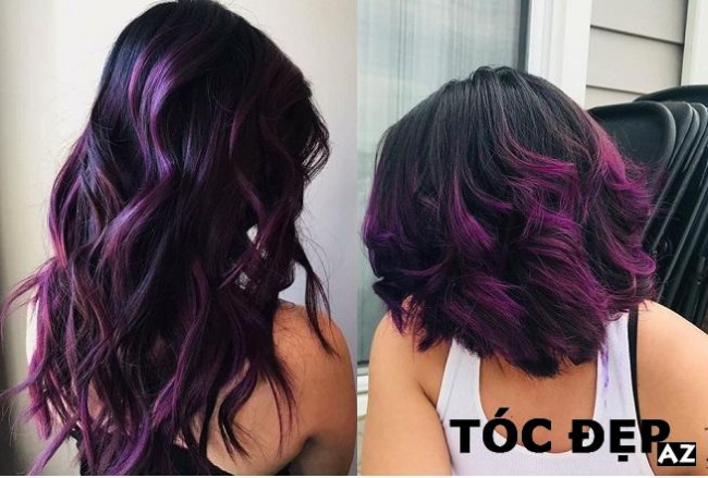 [Review] Nhuộm tóc highlight màu tím – 14 cách phối màu ảo diệu, trendy nhất hiện nay