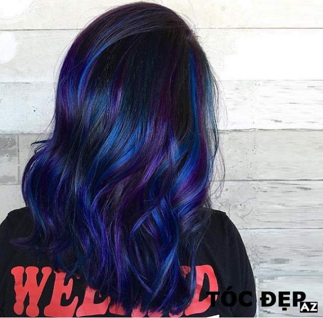 kiểu tóc, [review] nhuộm tóc highlight màu tím – 14 cách phối màu ảo diệu, trendy nhất hiện nay