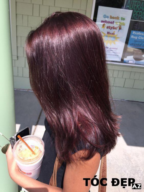 kiểu tóc, [review] đổi màu tóc gray clolor đỏ lòe ánh tím mức độ mê hoặc ko thể chối từ