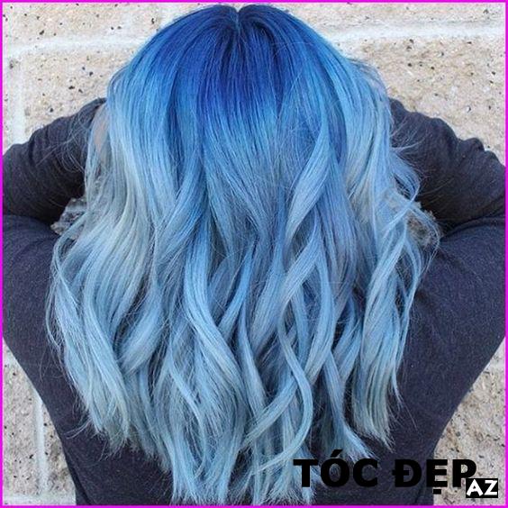 kiểu tóc, [review] hè là phải rực rỡ với nhuộm tóc màu xanh dương “hot trend” năm 2019