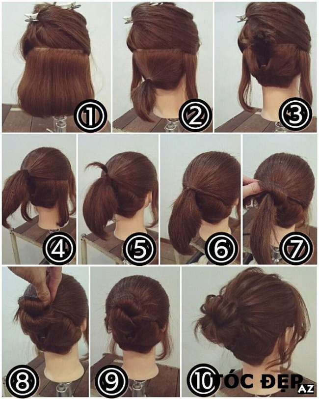 10+ mẫu búi tóc cô dâu đơn giản nhưng sang trọng - Lucky Anh & Em