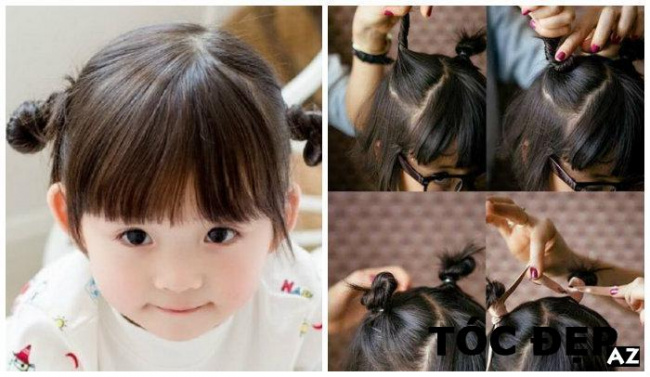 Mua Tóc giả cho bé búi cao kiểu Natra dễ thương, tóc vào nếp tự nhiên không  rối (Giá 1 cái) | Tiki