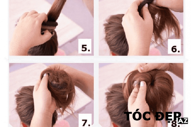 kiểu tóc, 4 cách búi tóc phồng đơn giản cho các cô gái
