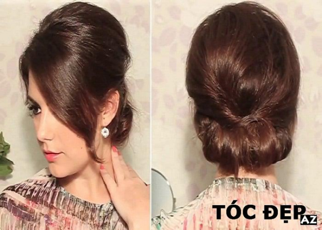 kiểu tóc, 3 kiểu búi tóc cho mẹ chồng đi dự tiệc cực đẹp