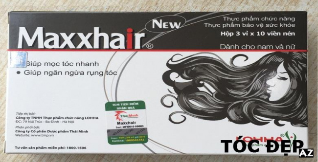 chăm sóc tóc, đánh giá  thuốc mọc tóc maxxhair có tốt không?
