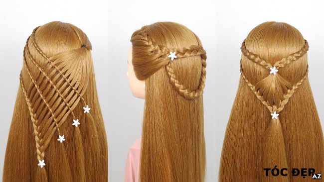 Các kiểu tóc đẹp cho bạn gái | 30 Cách Tết Tóc Đơn Giản Tuyệt Đẹp Đi Học Đi Chơi #51