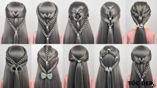 blog, các kiểu tóc đẹp cho bạn gái | 30 cách tết tóc đơn giản tuyệt đẹp đi học đi chơi #49