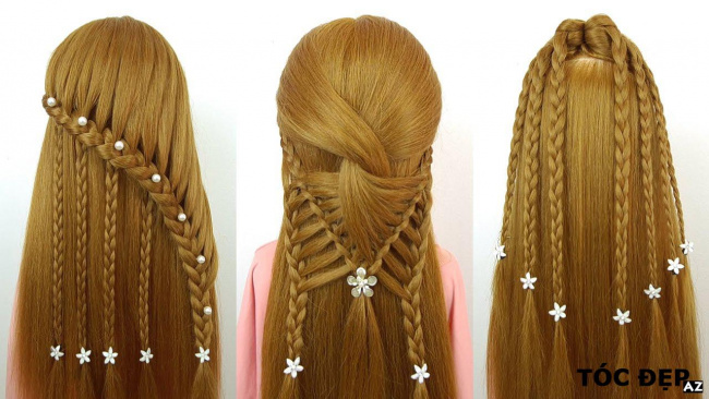 26 Kiểu tết tóc đẹp đơn giản dễ làm cho bạn gái | Easy Braided Hairstyles For Girls #001