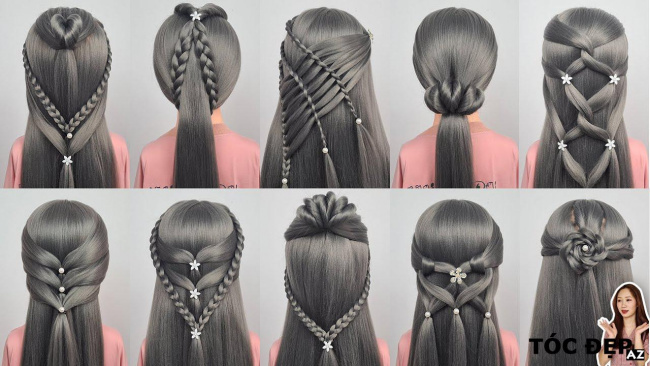Các kiểu tết tóc đẹp đơn giản dễ làm cho bạn gái | Easy Braided Hairstyles For Girls #47
